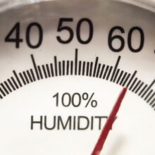 hygrometer Gauge showing 65% humidity